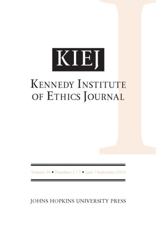 Cover image of Kennedy Institute of Ethics Journal